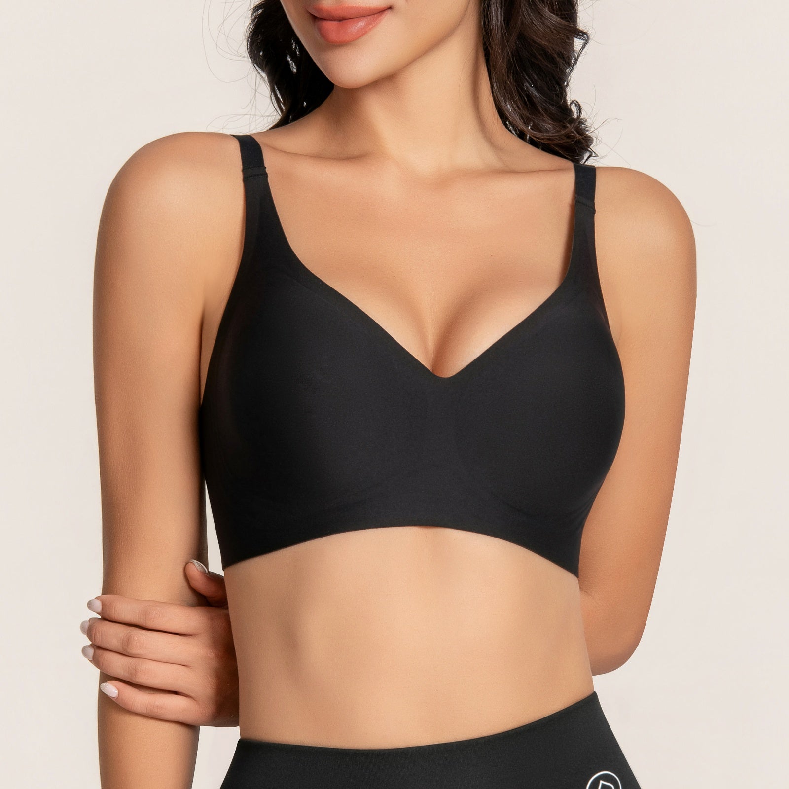 OUFALI Wireless Jelly Bras Women Comfortable Bra No Underwire Seamless Bras Full Coverage